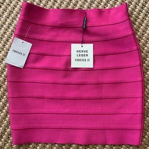 HERVE LEGER COLLAB brand new unworn sexy fitted mini skirt